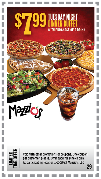 Mazzio's | Get Ready For Great Deals With Our Selection of Coupons